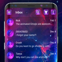 Neon led SMS Messenger-tema