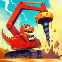 Dinosaurier-Bagger-Bagger-Spiel