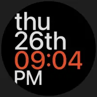 Muviz - Bold Text Watch Face