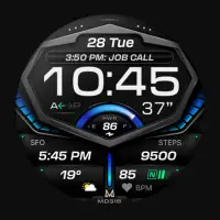 MD318 3D Digital Watch Face